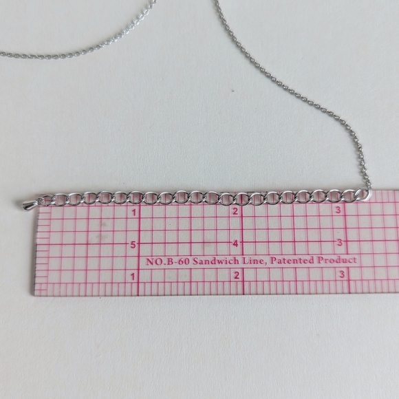 Touchstone Crystal by Swarovski TCS Silver Tone White Pave Ball Pendant Necklace - Picture 8 of 8